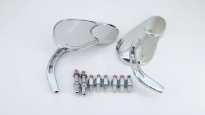RYSJM | Motorcycles Rear Side Mirrors Rear View For Harley Honda Road King Touring Sportster Fat Boy Softail Bobber Chopper Street Glide
