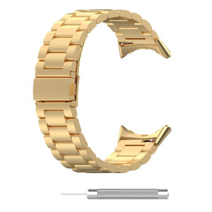 Three Bead Steel Strip Suitable For Google Pixel Watch Metal Wristband Strap Replace Smart Watch Accessories