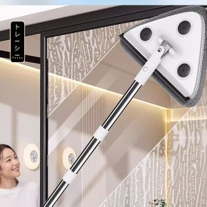 Cây gậy lau cửa kính đa năng xoay 360 độ dụng cụ lau và vệ sinh cửa kính 2 chức năng