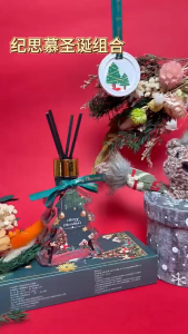 Christmas Decorations Home Aromatherapy Essential Oil Gift Box 100ml Reed Diffuser Home Scents Air Freshener