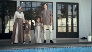 MUTIF Gamis BAIZURA Koko AFFAN Dress Wanita Muslim Pria Sarimbit Keluarga Katun S-3XL