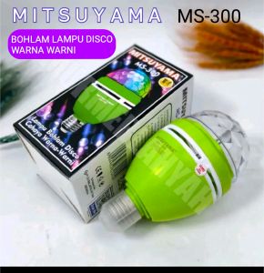 New bolham lampu LED RGB disco mitsuyama MS-300 / cahaya warna warni