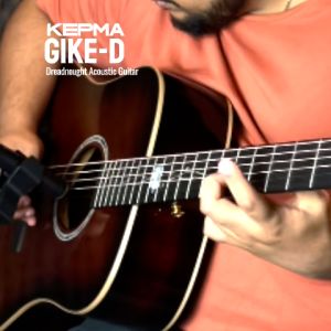 Kepma G1eK Series Solid Sitka Spruce Top Dreadnought Acoustic Guitar LR Baggs Stage Pro Anthem Pickup w Case ( G1E-K )