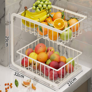WUBUWEI | Double-Tier Countertop Fruit Vegetable Storage Rack