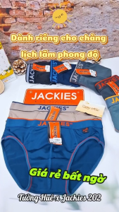 Quần Lót Nam Jackies 202 Bản Lưng Vừa Nam Tính Cotton Thun Co Dãn