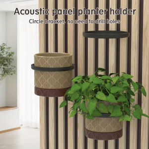 Two black sound insulation boards - plant rings for 1.5 cm wall and ceiling gaps rust-proof and drill-free installation