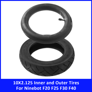 10X2.125 Tire Inner Outer Tube Replacement Parts for Ninebot F20 F25 F30 F40 Electric Scooter Camera 10*2.125 Pneumatic Tyre