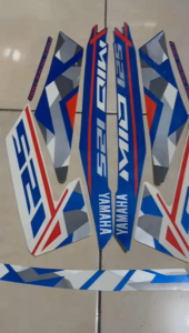 stiker striping yamaha mio m3 125 2016 biru lis body standar berkualitas original