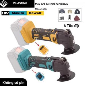 Dụng Cụ Đa Chức Năng Dao Động Bằng Điện Với Chức Năng Cắt Tỉa/xẻng Tốc Độ 3000 Vòng/phút Dùng Cho Chế Tác Gỗ Tương Thích Với Pin Makita/Dewalt 18V Dùng Cho Việc Tự Làm Tại Nhà