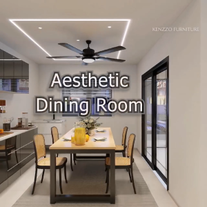 KENZZO New Arrival : Large Sized Dining Set / Dining Set/ durable table with extra thick boards/Chair/Dining set