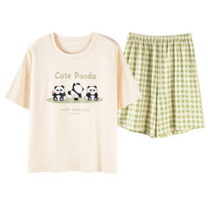 Bộ đồ ngủ nữ MiiOW bằng cotton thoáng khí thoải mái kiểu dáng dễ thương - mùa hè