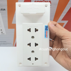 Bảng Điện 3 Lỗ Cắm BN6E SOPOKA
