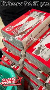ART HOLE SAW Set 13 Pcs Mata Bor HoleSaw Kit Gergaji Pelubang Kayu Hidroponik Paralon Triplek Gypsum