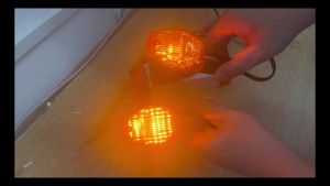 Universal 12V Motorcycle Turn Signals Amber Lights Bulb Indicators for Honda CB400 CBR600 CB1300 CBR1000RR