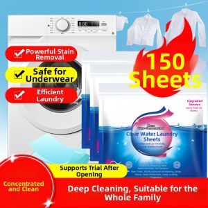 Stain Removal Fragrance Bacterial and Scale Remover Laundry Sheets