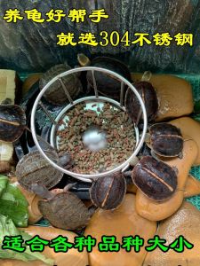 Tortoise Feeding Plate Turtle Food Plate Drying Back Table Turtle Bath Tray Feeding Plate 304 Stainless Steel Turtle Feeder