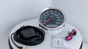 Rhaxel Car 6 Gauge Set GPS Speedometer 160MPH 200KM Odometer with Tachometer 8000RPM with Fuel Level Water Temp Oil Pressure 12V