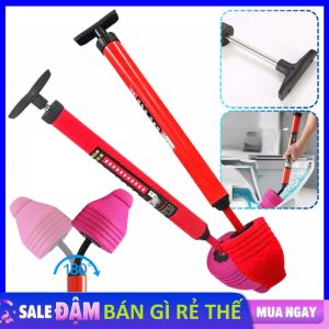 Cây Bơm Thụt Thông Cống Thoát Nước Sàn Chống Tắc Nghẽn Tiện Lợi - Cây Thụt Thông Tắc Bồn Cầu  Bồn Rửa Bằng Khí Nén Dùng Trong Gia Đình - Dụng Cụ Thông Cống Bằng Khí Nén Áp Suất Cao Tiện Dụng