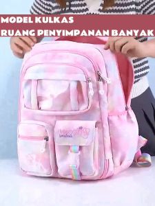 Tas Ransel Anak Sekolah Perempuan Free Gantungan