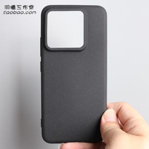 เคสโทรศัพท์ซิลิโคนกันลื่นกันนิ้วมือแบบครอบเต็มสำหรับ Xiaomi 14 Ultra 13 pro 12S Ultra ดีไซน์หินน้ำแข็งแบบด้านสีดำคลาสสิก