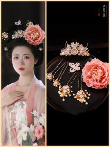 Handmade Butterfly Pearl Hair Accessories Traditional Hanfu Hairpin Elegant Ming Dynasty Tang Style Ensemble Fresh Outburst