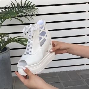 Sandal Đế Xuồng Tăng Chiều Cao 11CM Kéo Khoá X449-333