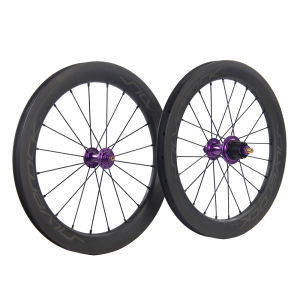 SILVEROCK Carbon External Wheels 16inch 1 3/8" 349 Rim Caliper Brake 5s 6s 7s 5-7 Speed for PLINE TLINE CLINE Trifold Bikes Brom Pton Folding Bike Bicycle Wheelset