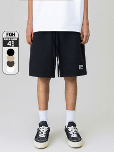 Quần Short Thể Thao Nam in Chữ Phong Cách Mỹ FOH Dáng Rộng Mùa Hè 2025 Quần Dài Năm Điểm Thoải Mái