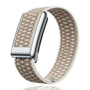 Suitable for Whoop 5.0/5.0MG Casual Nylon Sports Wristband Strap Cashmere Wool Elastic Replacement Wristband With Metal Frame