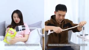 Giá đỡ điện thoại dạng kẹp khung kim loại Baseus Unlimited Holder xoay 360 độ – SULR-0G