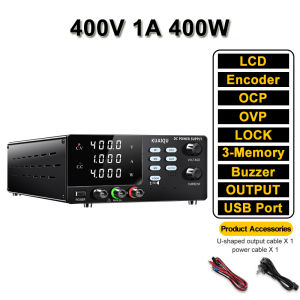KUAIQU | KUAIQU 1000V 1A 1000W Lab DC Power Supply 800V 600V 400V Adjustable Voltage Regulator OCP OVP Memory For School Teach Research