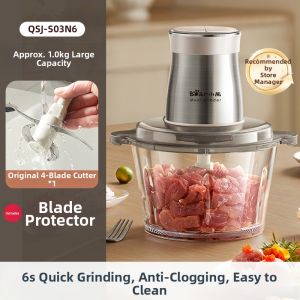 [China Plug Without Adapter] Bear | Multi-functional Electric Meat Grinder & Mixer