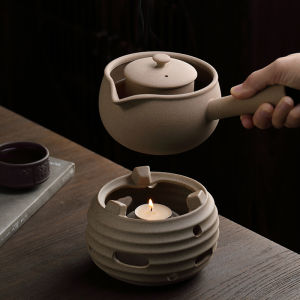 Traditional Chinese Ceramics Small Qingkan Tea Brewing Pot with Inner Liner And Side Handle for Tea Ceremony Handmade Craft