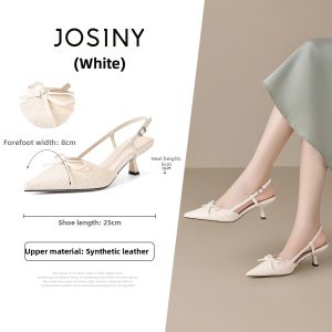 Josiny | Nude Color New Style Pointed-Toe High Heel Womens Shoes