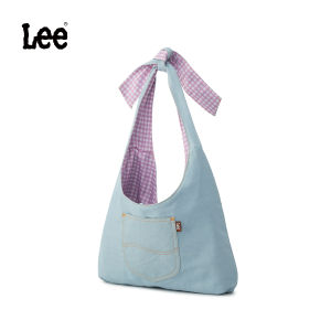 LEE กระเป๋าผ้ายีนส์2ด้านแบบญี่ปุ่นผ้ายีนส์น้ำหนักเบากระเป๋าทรงสี่เหลี่ยมมีหูหิ้วสะพายไหล่สำหรับผู้หญิง14 "แล็ปท็อปกระเป๋าสะพายไหล่ความจุขนาดใหญ่สำหรับปิกนิกเดินป่ากลางแจ้ง