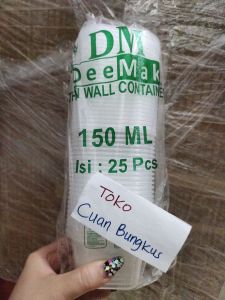 THINWALL DM 150ML SQ THINWALL TEMPAT MAKANAN ISI 25PC