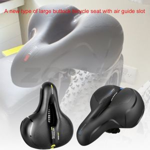 Mountain Bike Saddle Cushion: MTB Big Butt Foam Dual Shock Absorbing Saddle Seat Bicycle Comfort Seat