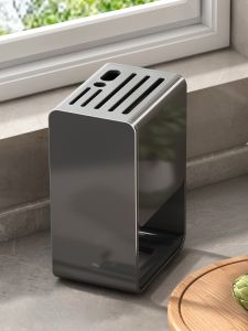 JK New Kitchen Knife Holder Stainless Steel Countertop Style Multi-Function Home Use for Knife Tools Placement Shelf