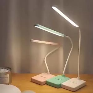 LED Touch Dimming Desk Table Lamp USB Charging Reading Eye Protection Bed Light Learning Home Lighting Lampu Meja