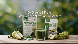 【COD&FDA Approved】Edenara Kanpo Barley Young Leaves 100% Aojiru Green Powder Juice Support Immune System and Digestion Balances body pH improves skin and facial acne.Vegan
