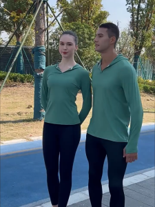 Men Sweatshirts Long Sleeve Quick-Dry Running Marathon Hooded T-Shirt Breathable Hooded Round Neck Top