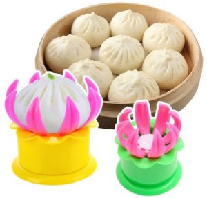 CETAKAN KUE BAKPAW BENTUK BUNGA LOTUS BAHAN PLASTIK MUDAH DIGUNAKAN RAMAH LINGKUNGAN - MURAH TERBARU