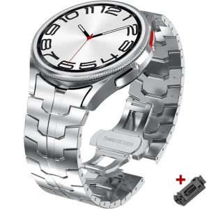 Luxury Stianless Steel Band for Samsung Galaxy Watch 7 6 4 5pro 40 44mm Classic 42 46mm 43 47mm Curved End Bracelet No Gaps Band
