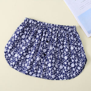 เสื้อสเวตเตอร์ฤดูใบไม้ผลิและฤดูใบไม้ร่วง เสื้อชั้นในสำหรับผู้หญิง กระโปรงสั้น กระโปรงทรงเอ ลายดอกไม้ สไตล์เรียบง่าย กระโปรงสั้น