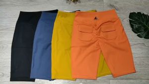 Quần đùi ngố nữ tập gym yoga aerobic thể thao chun mông có túi chất liệu áo croptop sẵn mút NAQI thun lạnh quảng châu cao cấp BINSPORTS Q168