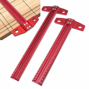FNICEL | 60-500mm Aluminum Alloy T-Type Marking Gauge - Precision Woodworking Scribe Ruler for Accurate Layout & Scribing