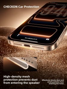 CHECKON | Dust Protection Mesh for iPhone 17ProMax 16Pro 15/14 13/12 17air