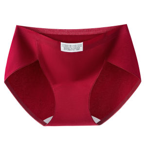 JIFANPAUL | Antibacterial Gusset Lace Red Cotton Womens Briefs