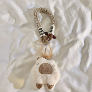 Cute Cartoon Toy Capybara Weaved Nylon Hand Rope Suitable for Universal Phone Case DIY Creative Backpack Student Badge Car Keychain Earphone Cover Ornament Handy Wristband