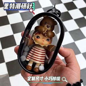 SingleLady การสนับสนุนสามมิติ ถุงเก็บซิปพีวีซีโปร่งใส จี้ปิด ถุงเก็บกันน้ํา ถุงแสดง กล่องจุ่ม กล่องใส่ art toy กล่องใส่โมเดล กล่องใส่เครื่องประดับ กล่องลาบูบู้ กล่องโชว์โมเดล กล่องใส่ตุ๊กตา กล่องเก็บของ ใส กระเป๋าใส่ลาบูบู้ pvc